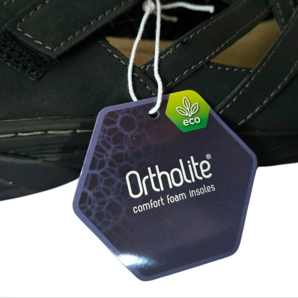 Croft & Barrow Ortholite Women's Black-Grey Mary Jane Shoe. Size 7.5M US.NWT. - Picture 8 of 10